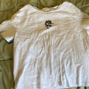 White snake crop top